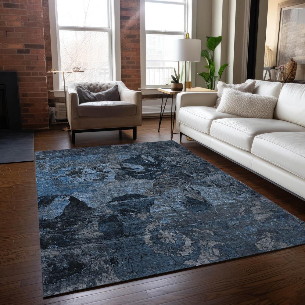 Chantille ACN555 Blue 5' x 7'6" Rug. Picture 7