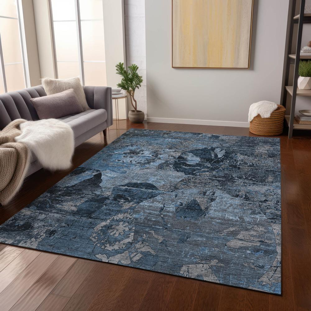 Chantille ACN555 Blue 5' x 7'6" Rug. Picture 8