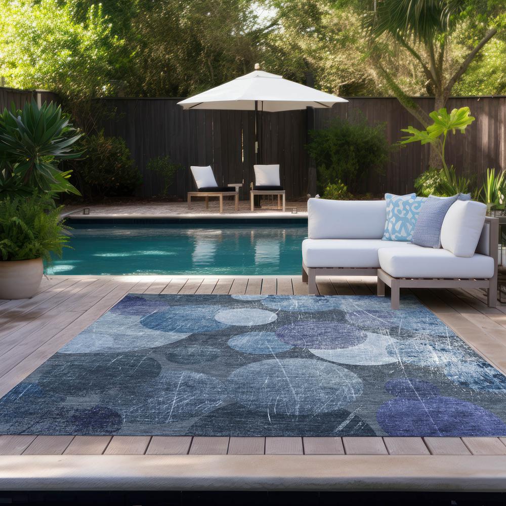 Chantille ACN556 Blue 5' x 7'6" Rug. Picture 9