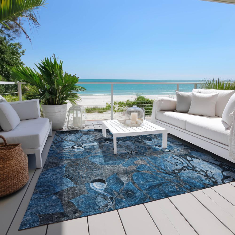 Chantille ACN558 Blue 5' x 7'6" Rug. Picture 9