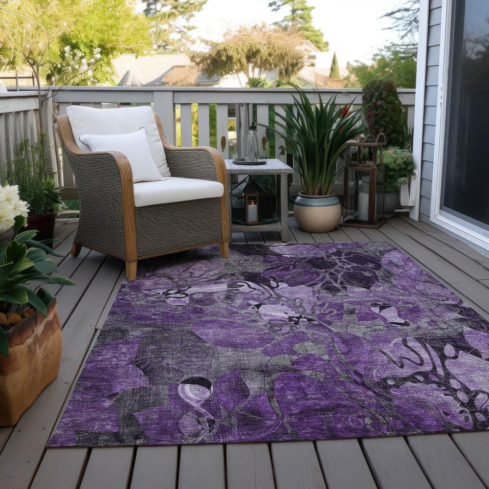 Chantille ACN558 Purple 5' x 7'6" Rug. Picture 9