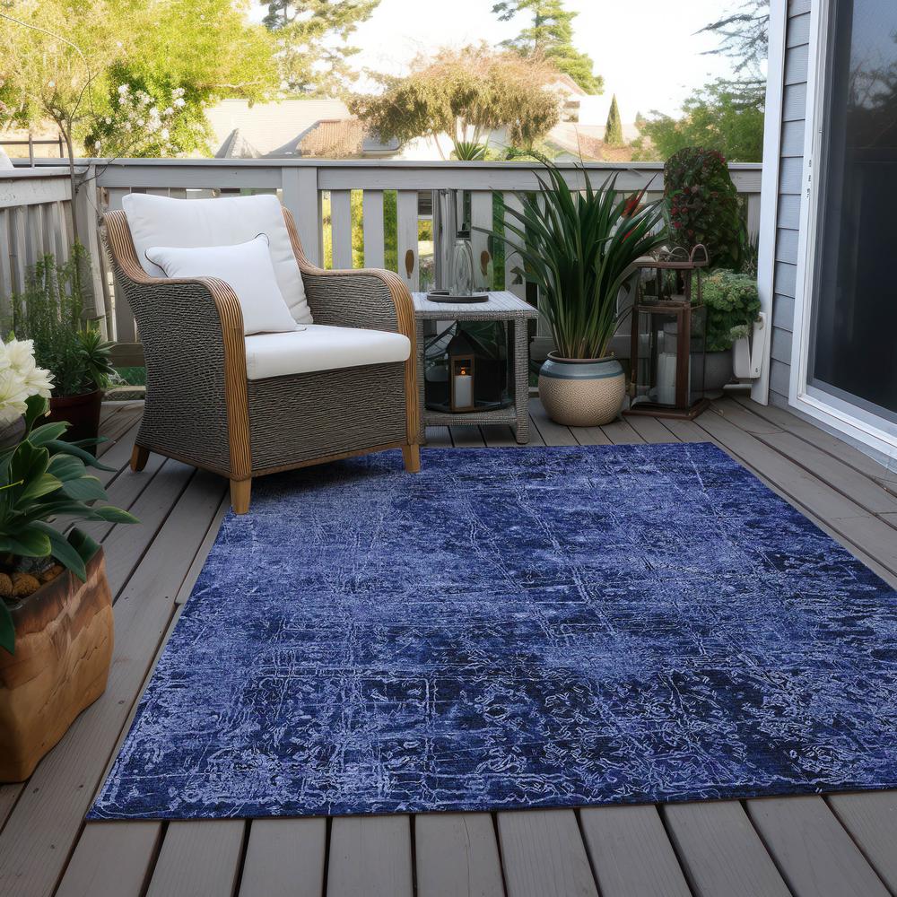 Chantille ACN559 Blue 5' x 7'6" Rug. Picture 9