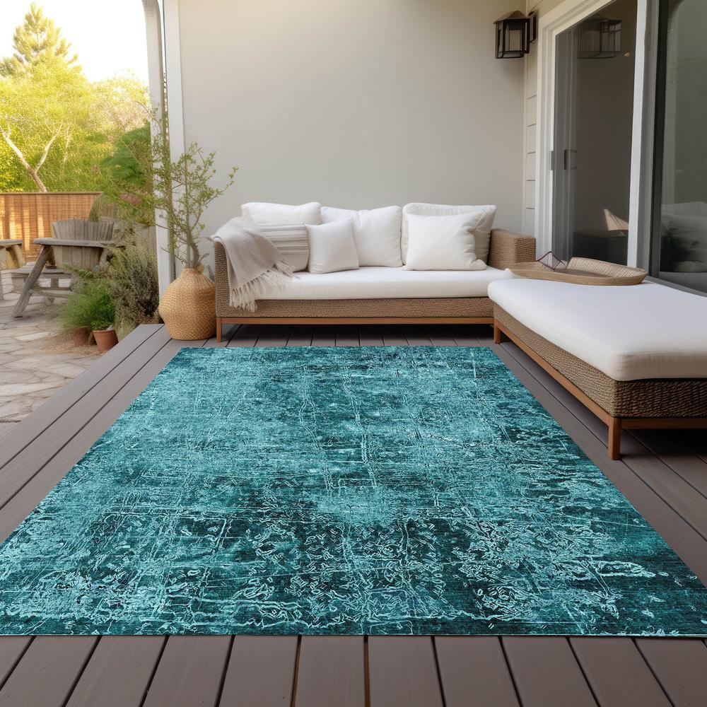 Chantille ACN559 Teal 5' x 7'6" Rug. Picture 9