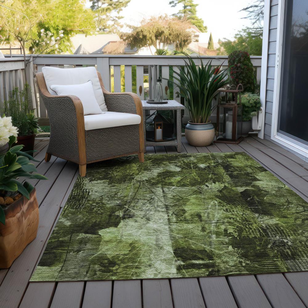 Chantille ACN560 Green 5' x 7'6" Rug. Picture 9
