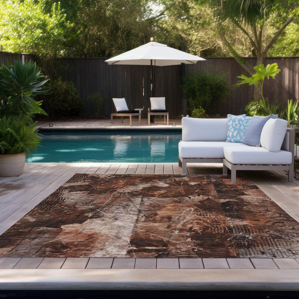 Chantille ACN560 Orange 5' x 7'6" Rug. Picture 9