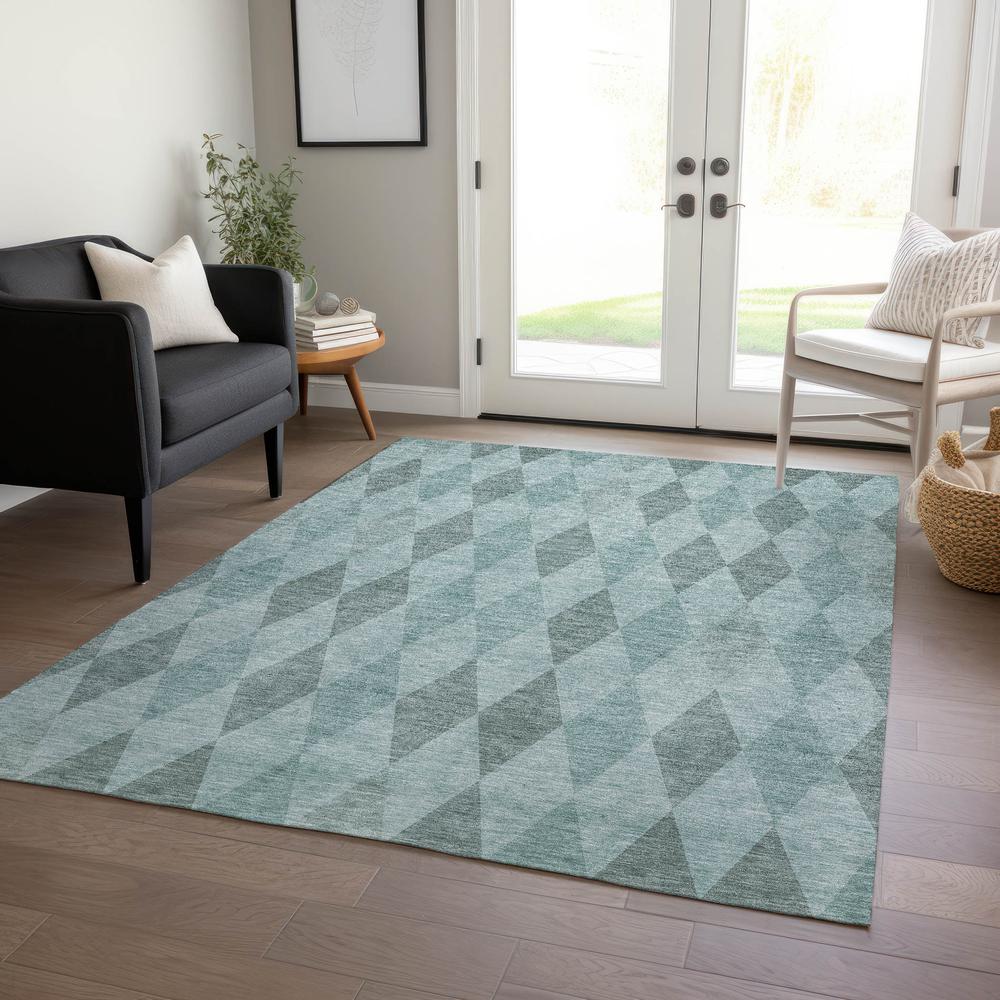 Chantille ACN561 Teal 5' x 7'6" Rug. Picture 6