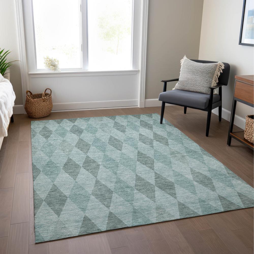 Chantille ACN561 Teal 5' x 7'6" Rug. Picture 7