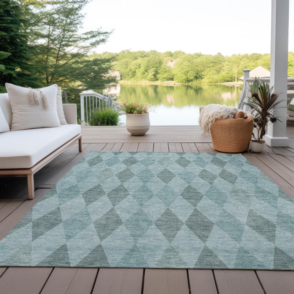 Chantille ACN561 Teal 5' x 7'6" Rug. Picture 8