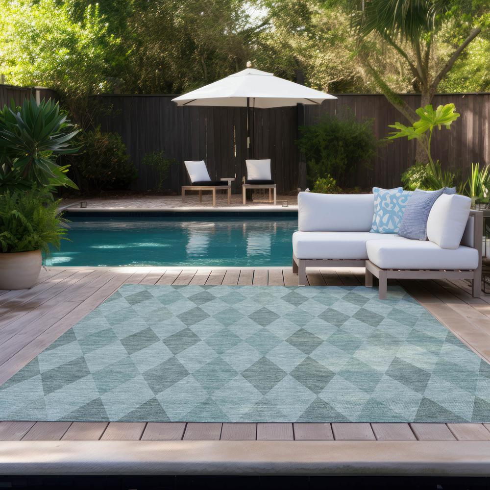 Chantille ACN561 Teal 5' x 7'6" Rug. Picture 9