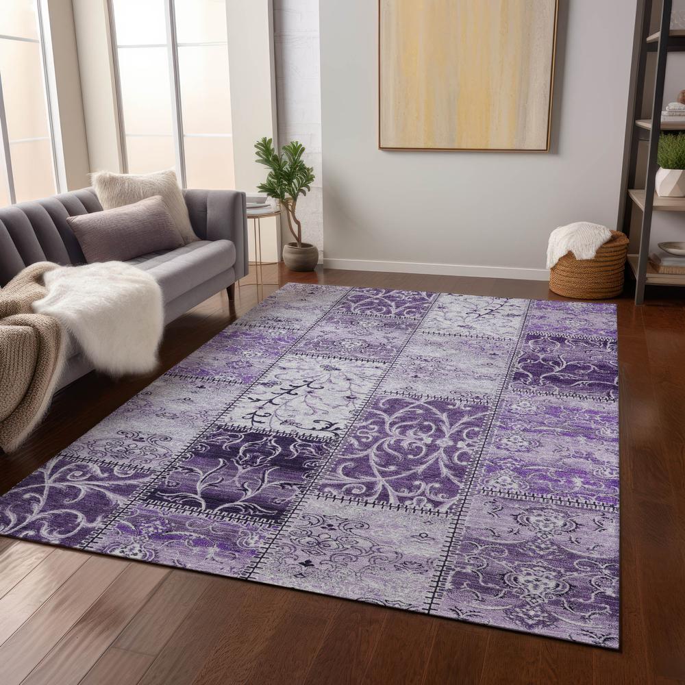 Chantille ACN566 Purple 5' x 7'6" Rug. Picture 7