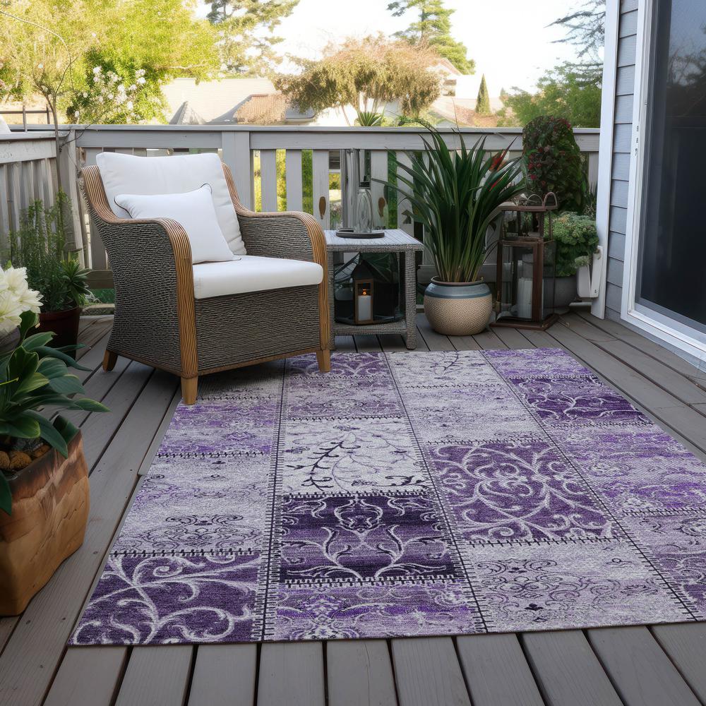 Chantille ACN566 Purple 5' x 7'6" Rug. Picture 9