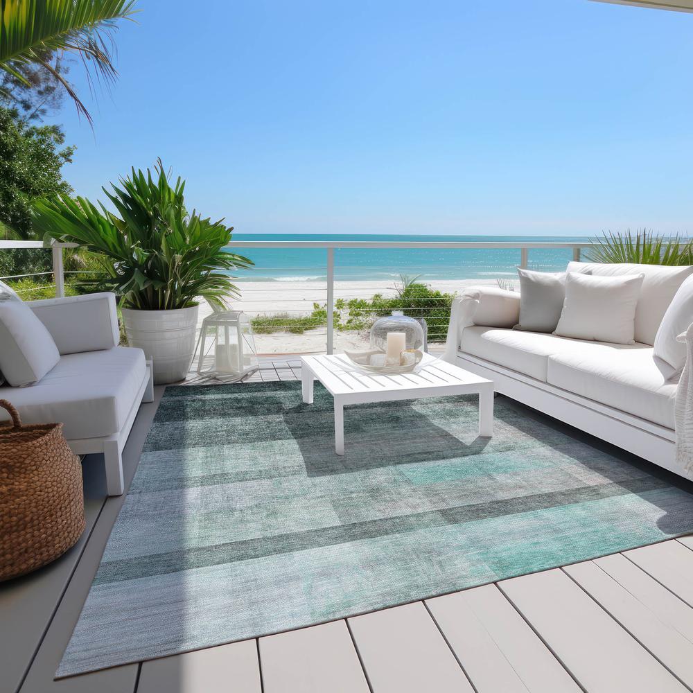 Chantille ACN568 Teal 5' x 7'6" Rug. Picture 8