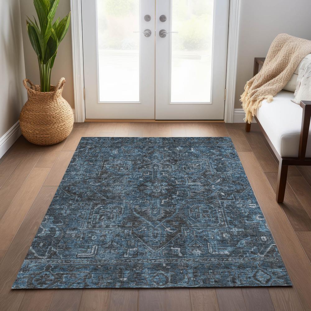 Chantille ACN571 Blue 5' x 7'6" Rug. Picture 7