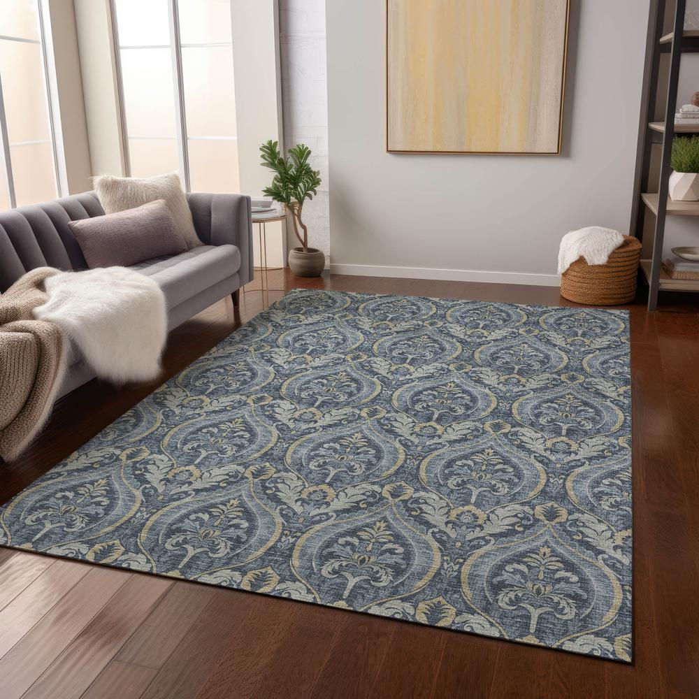 Chantille ACN572 Blue 5' x 7'6" Rug. Picture 7