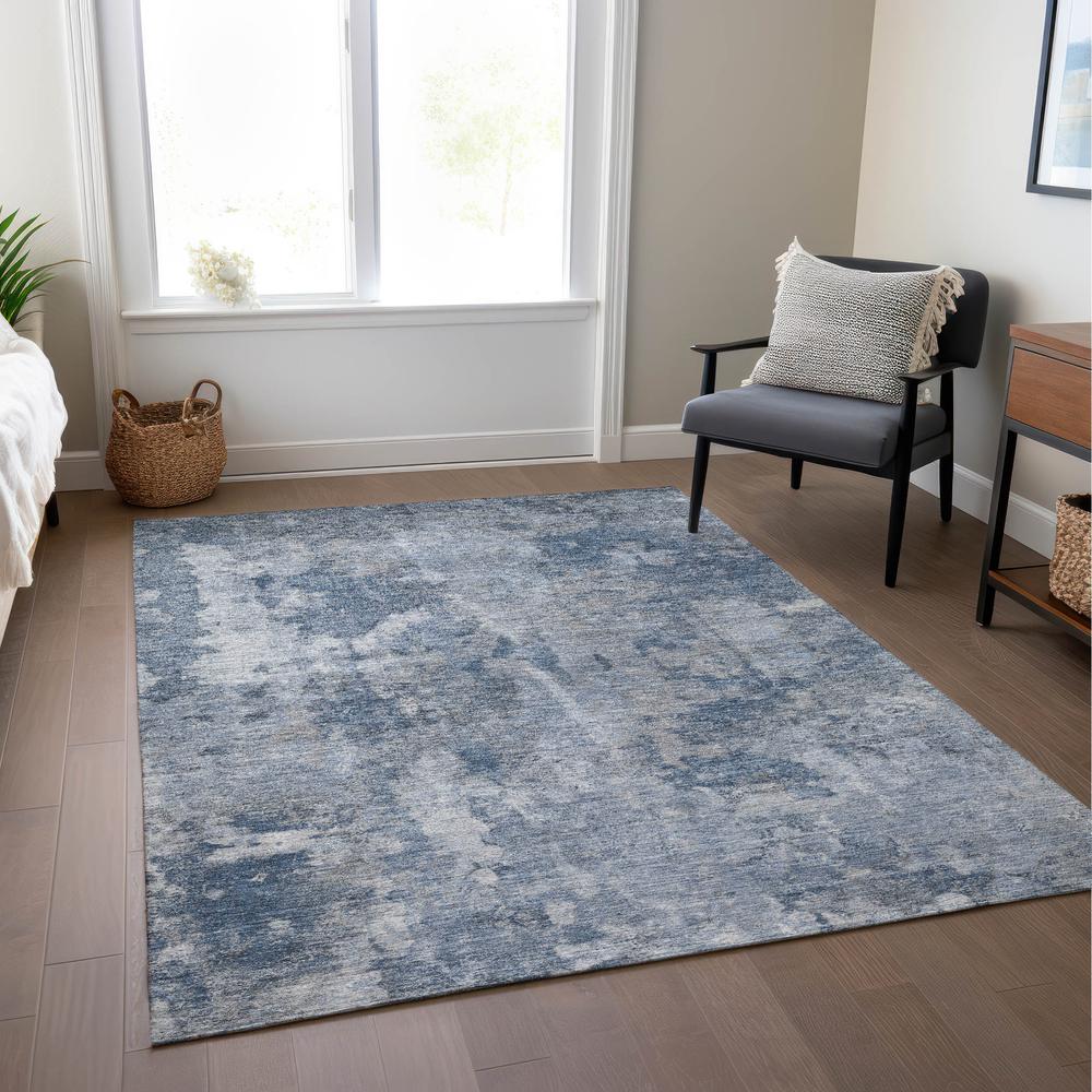 Chantille ACN573 Blue 5' x 7'6" Rug. Picture 7