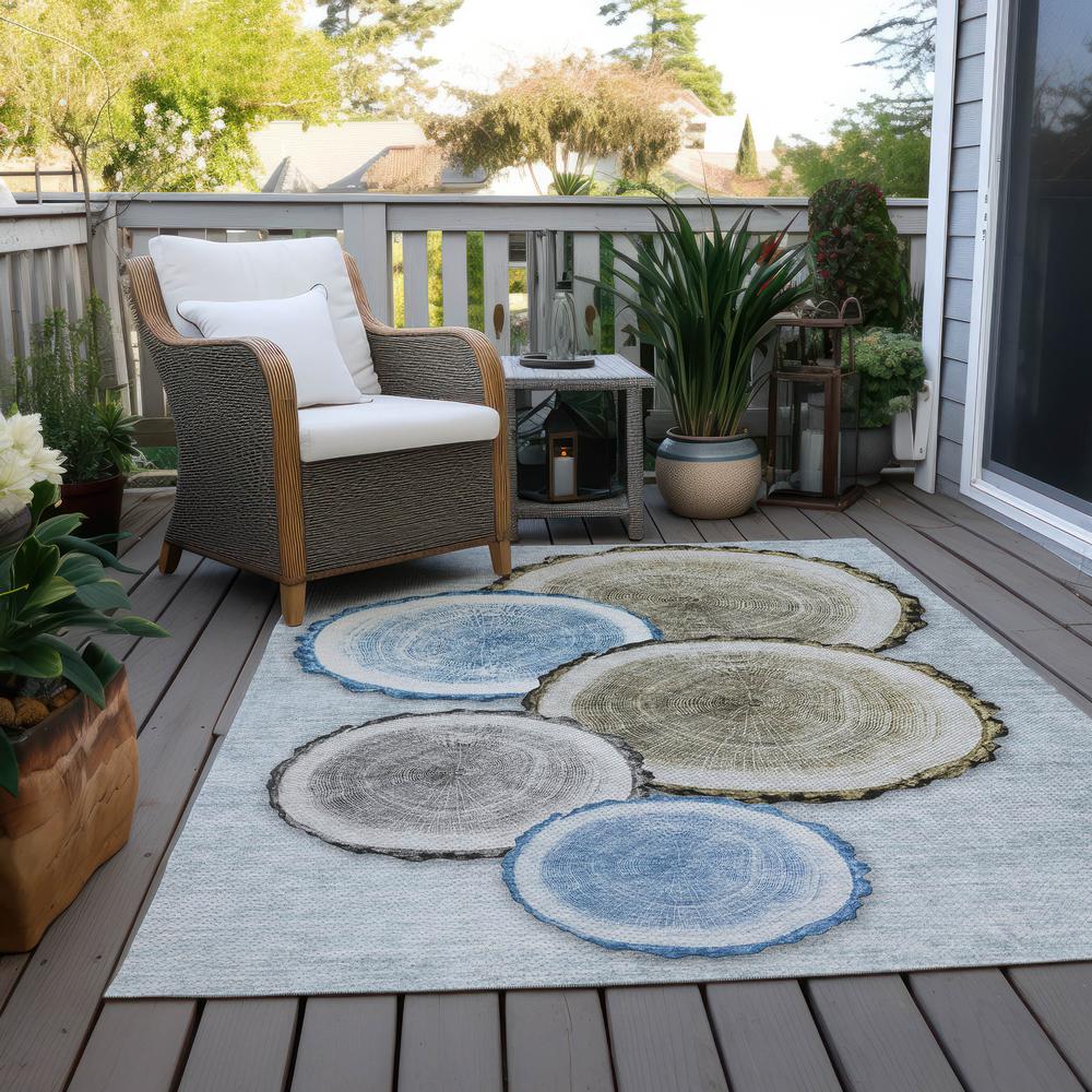 Chantille ACN575 Blue 5' x 7'6" Rug. Picture 9