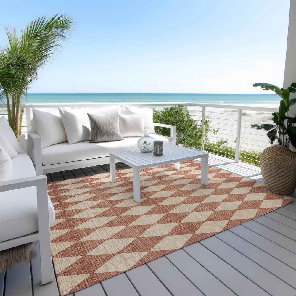 Chantille ACN578 Orange 3' x 5' Rug. Picture 8