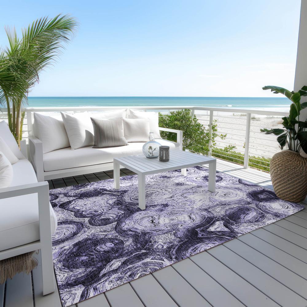 Chantille ACN579 Purple 3' x 5' Rug. Picture 8