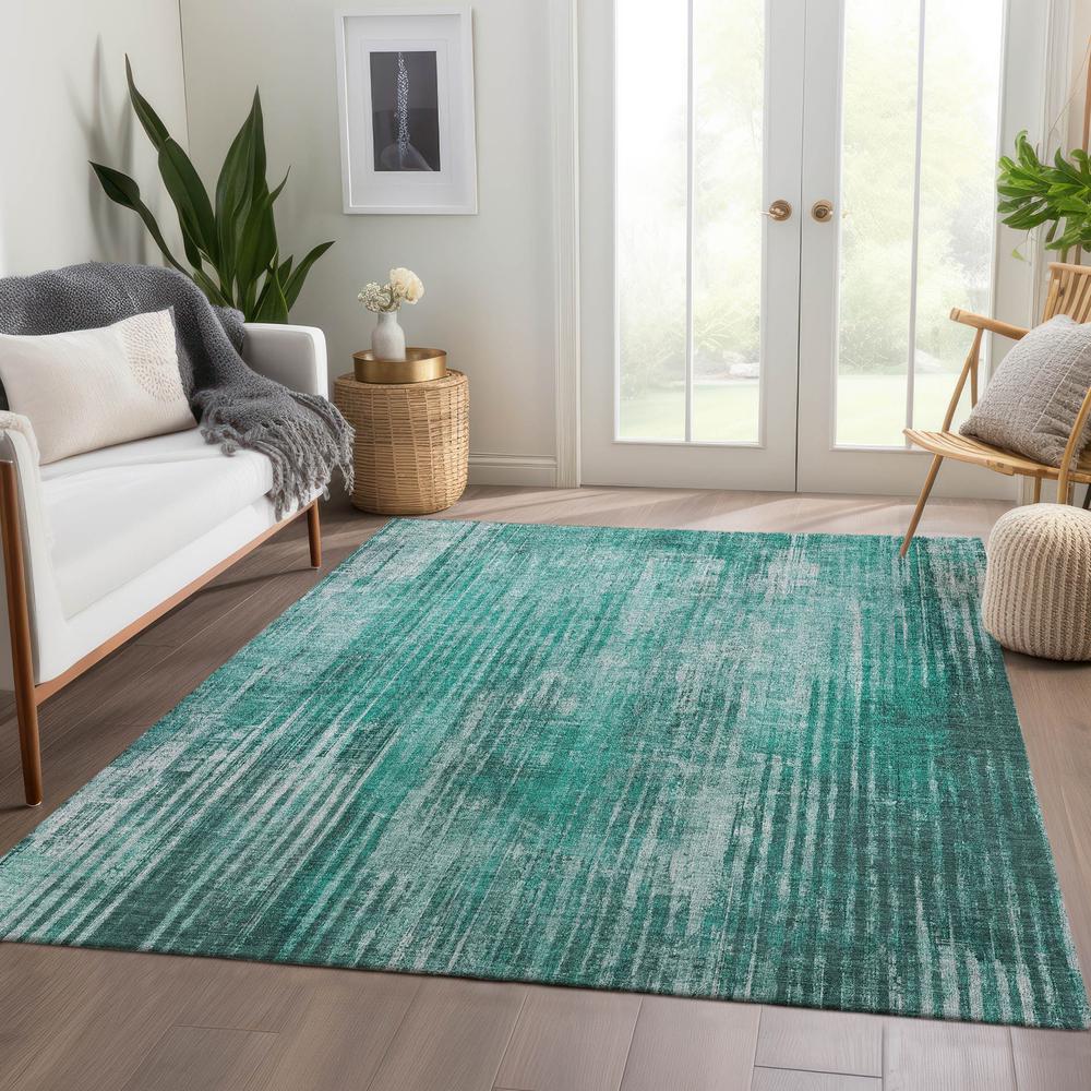 Chantille ACN582 Teal 5' x 7'6" Rug. Picture 6