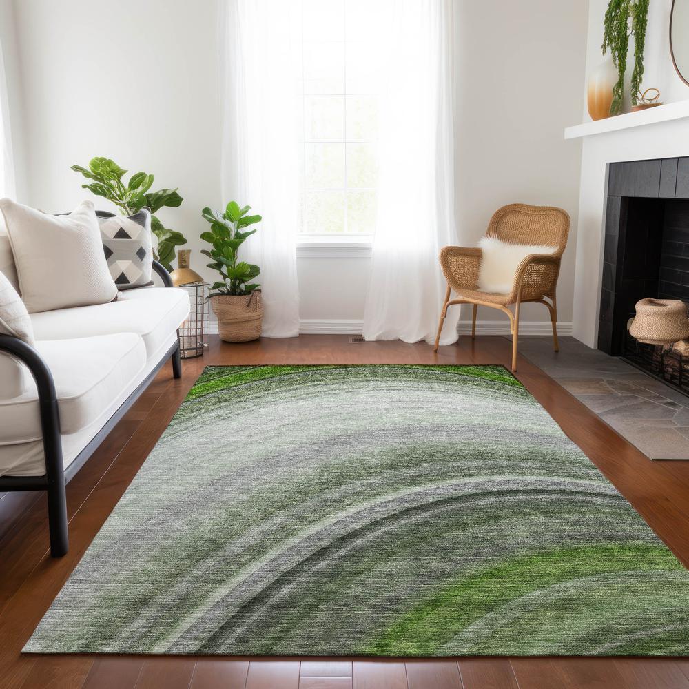 Chantille ACN584 Green 5' x 7'6" Rug. Picture 8