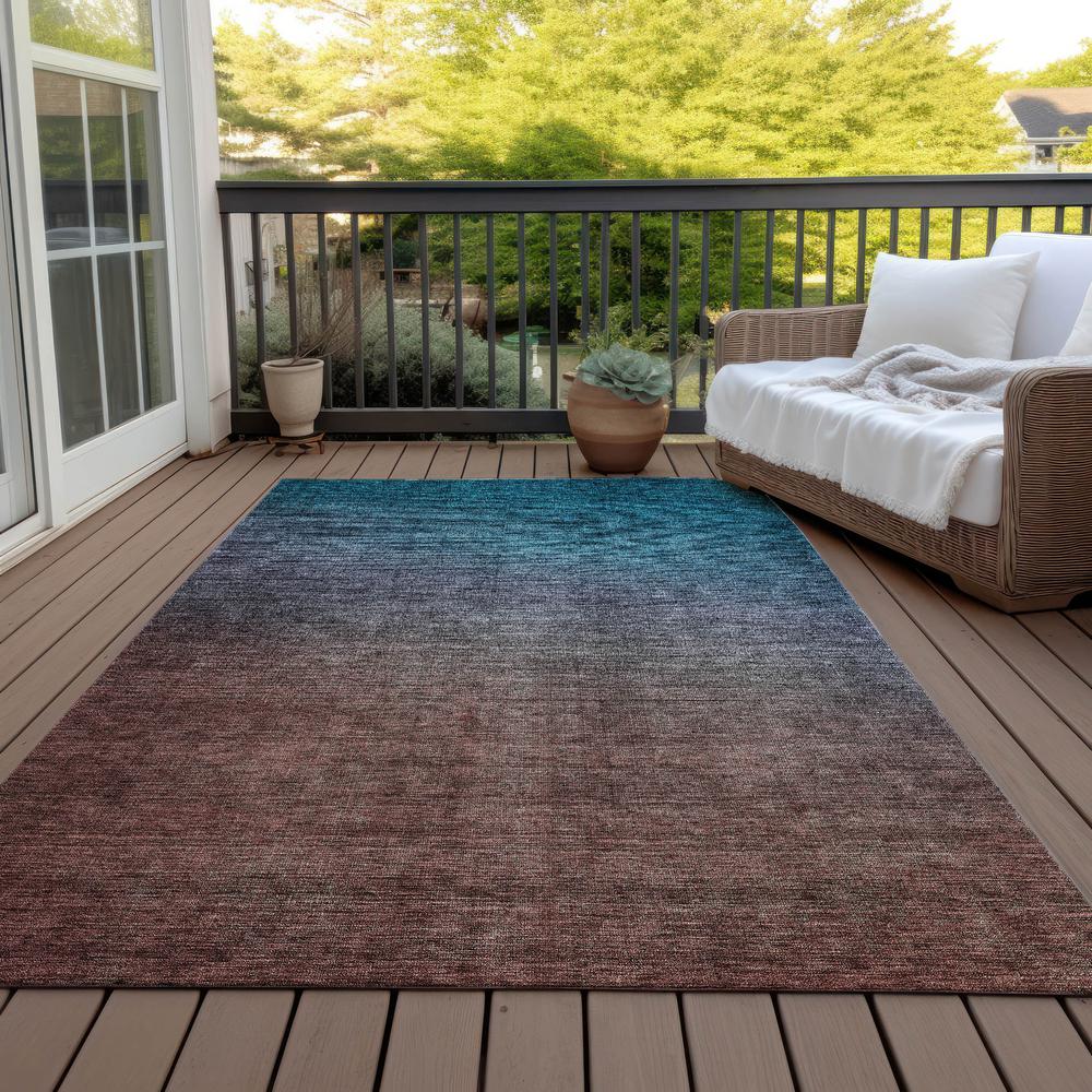 Chantille ACN587 Teal 3' x 5' Rug. Picture 8