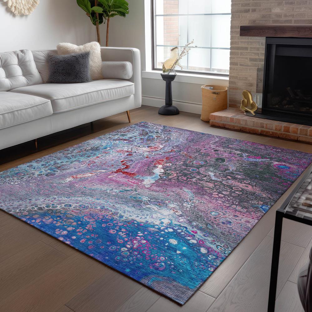 Chantille ACN588 Blue 5' x 7'6" Rug. Picture 7