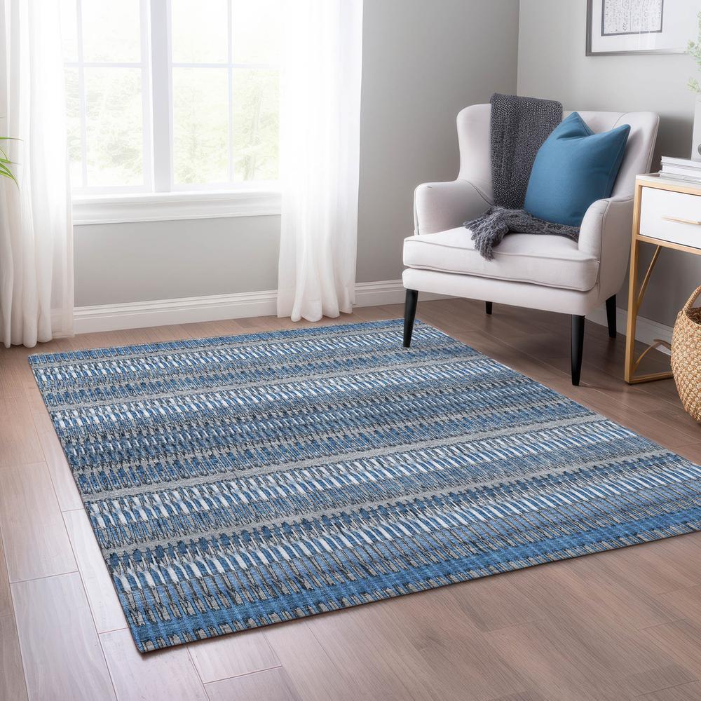 Chantille ACN589 Blue 5' x 7'6" Rug. Picture 6