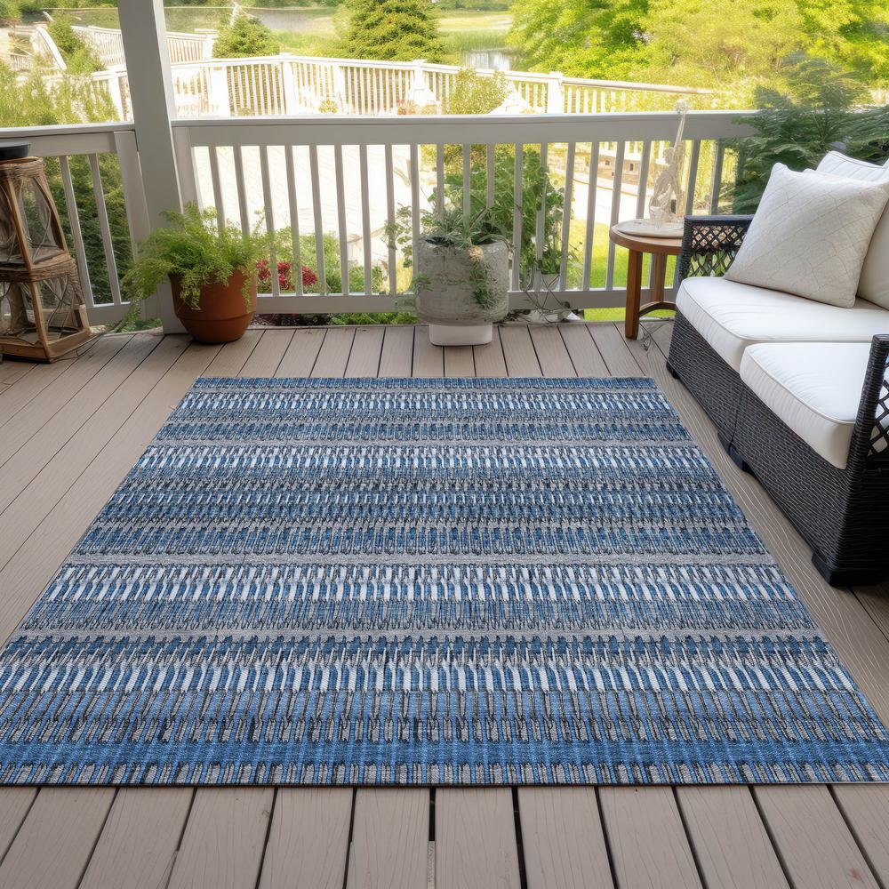 Chantille ACN589 Blue 3' x 5' Rug. Picture 8