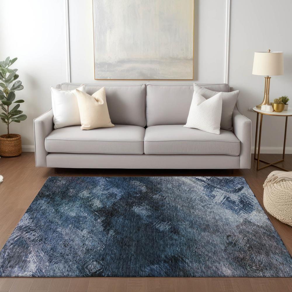 Chantille ACN590 Blue 5' x 7'6" Rug. Picture 7