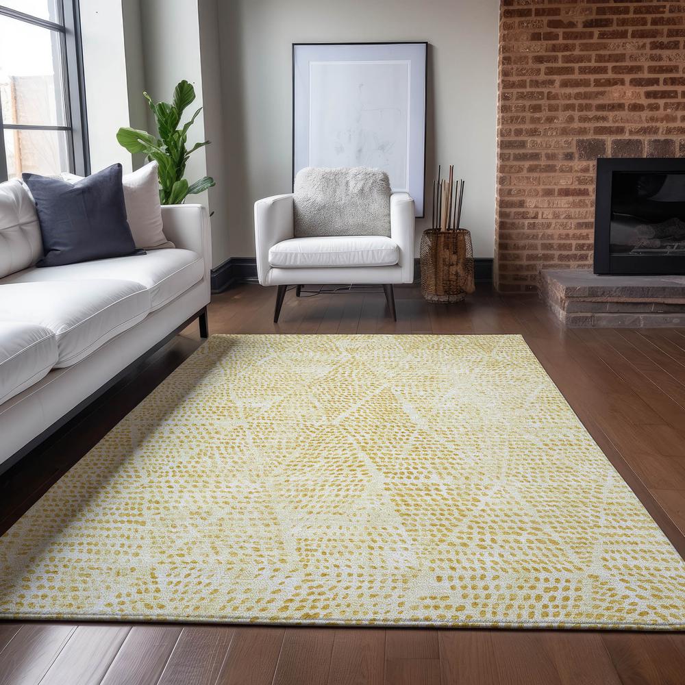 Chantille ACN591 Gold 5' x 7'6" Rug. Picture 6