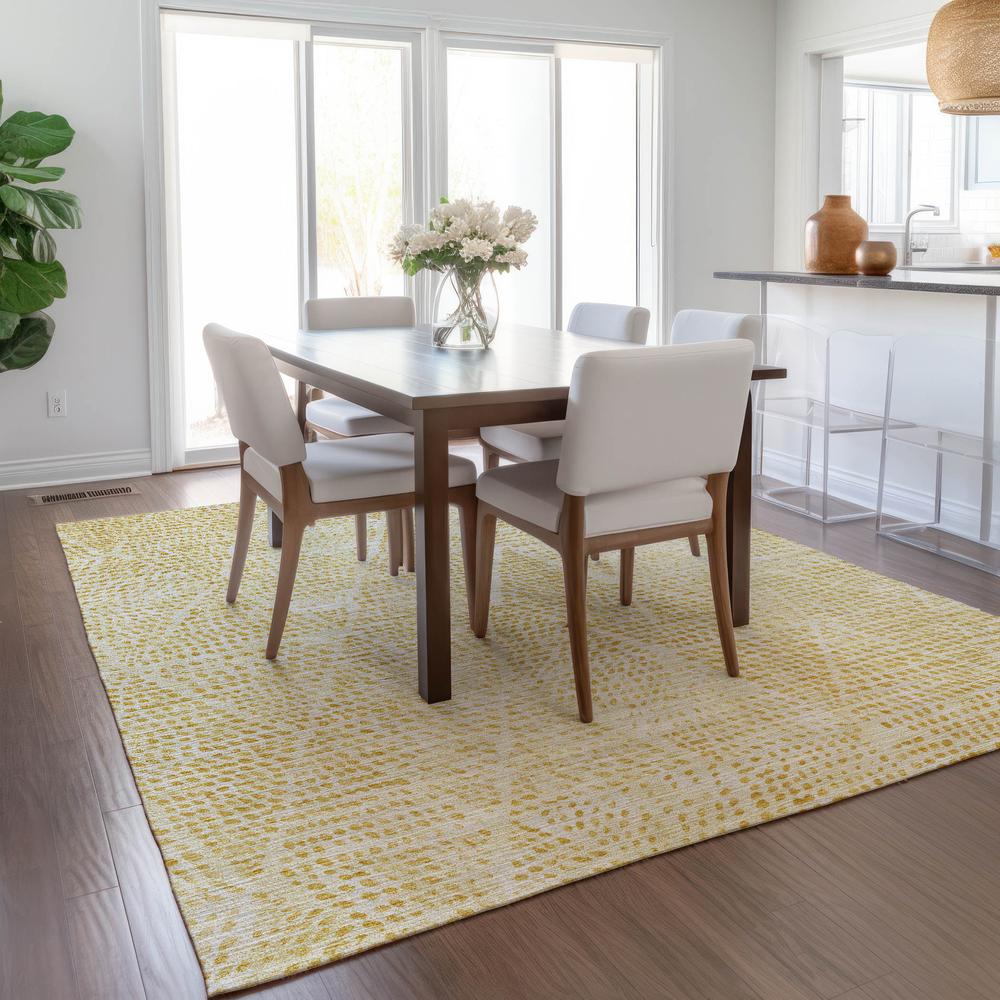Chantille ACN591 Gold 5' x 7'6" Rug. Picture 7
