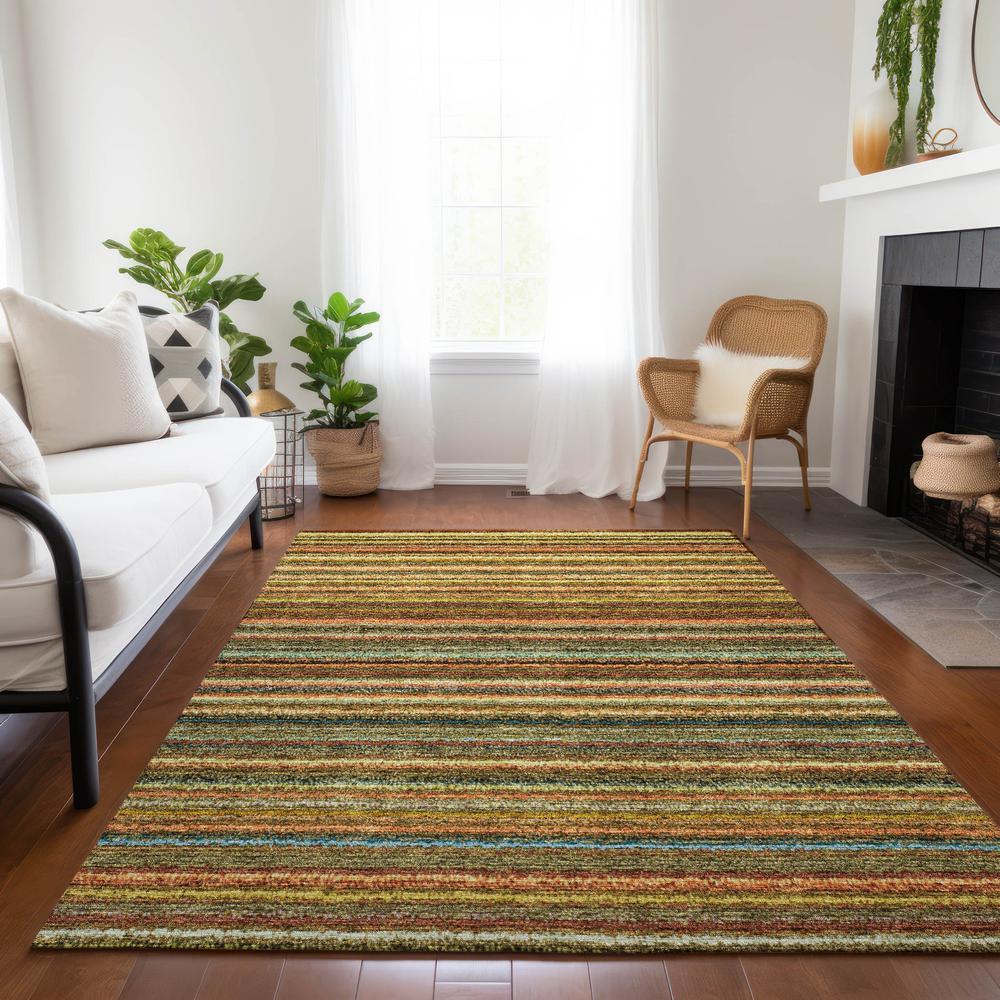 Chantille ACN598 Orange 5' x 7'6" Rug. Picture 7