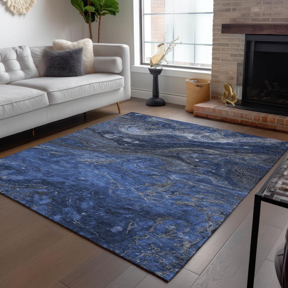 Chantille ACN599 Blue 5' x 7'6" Rug. Picture 7