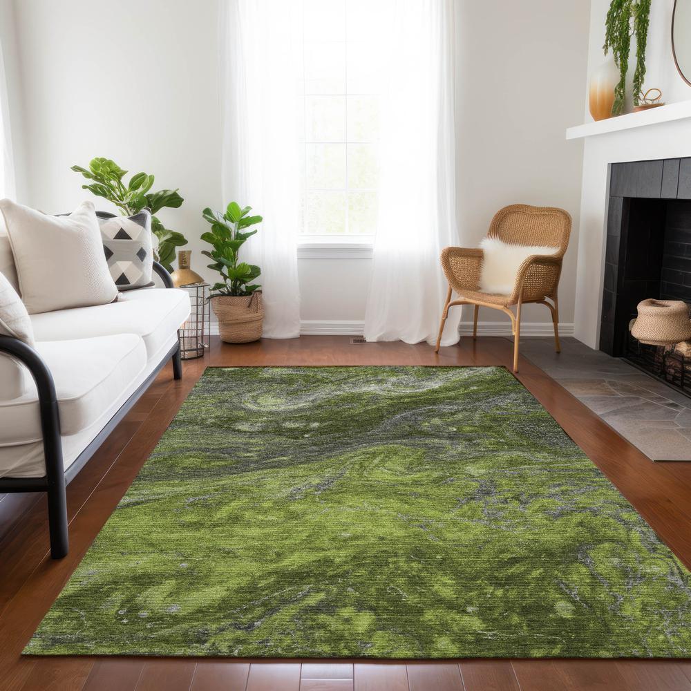Chantille ACN599 Green 5' x 7'6" Rug. Picture 7