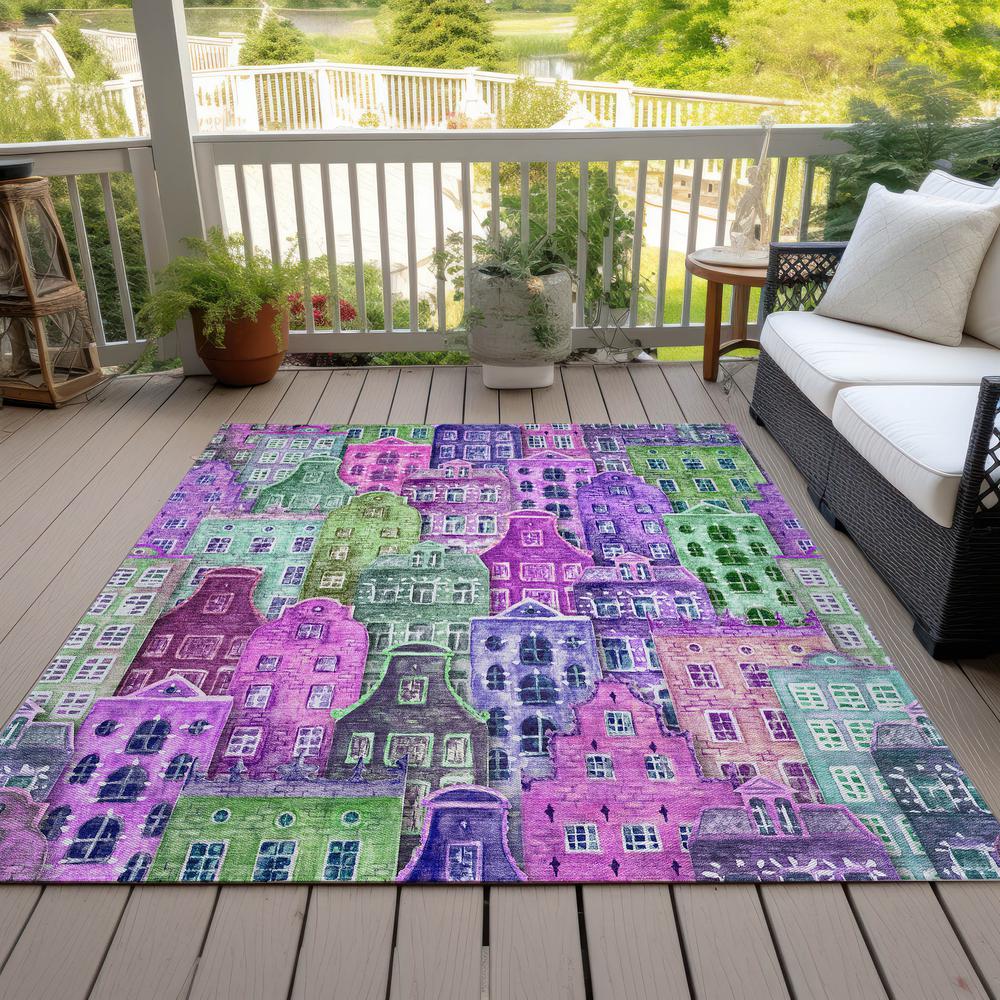Chantille ACN600 Purple 3' x 5' Rug. Picture 9