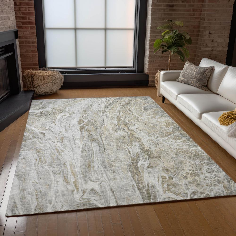 Chantille ACN602 Brown 5' x 7'6" Rug. Picture 7