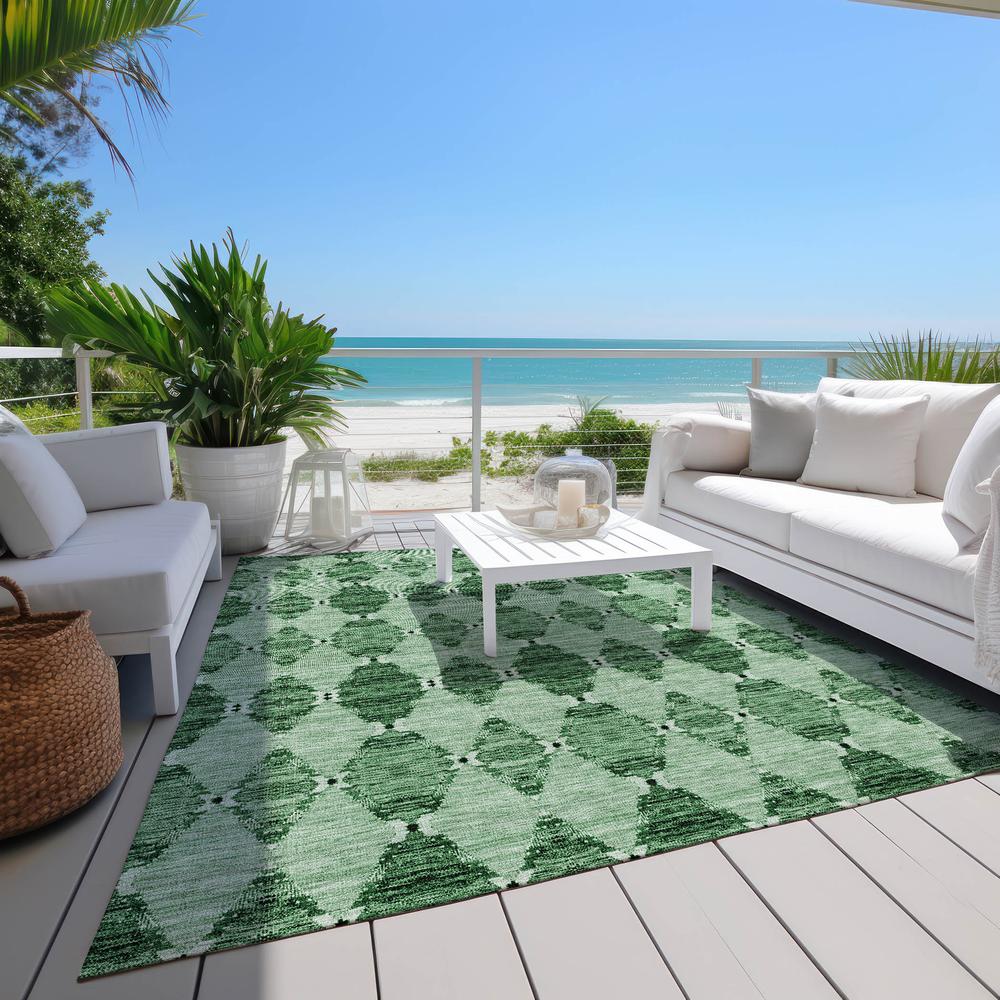 Chantille ACN610 Green 3' x 5' Rug. Picture 8