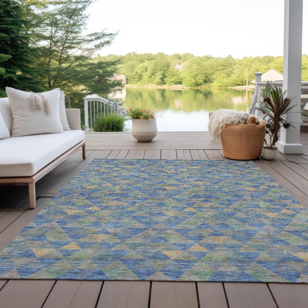 Chantille ACN612 Blue 3' x 5' Rug. Picture 8