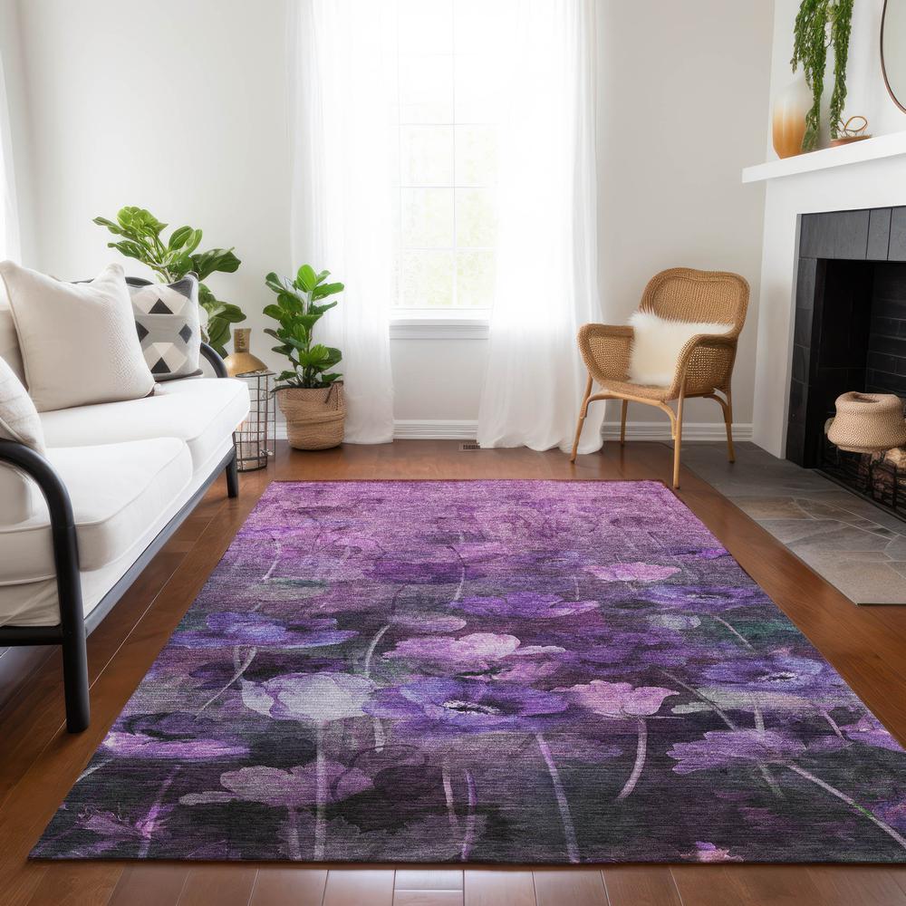 Chantille ACN613 Purple 5' x 7'6" Rug. Picture 7