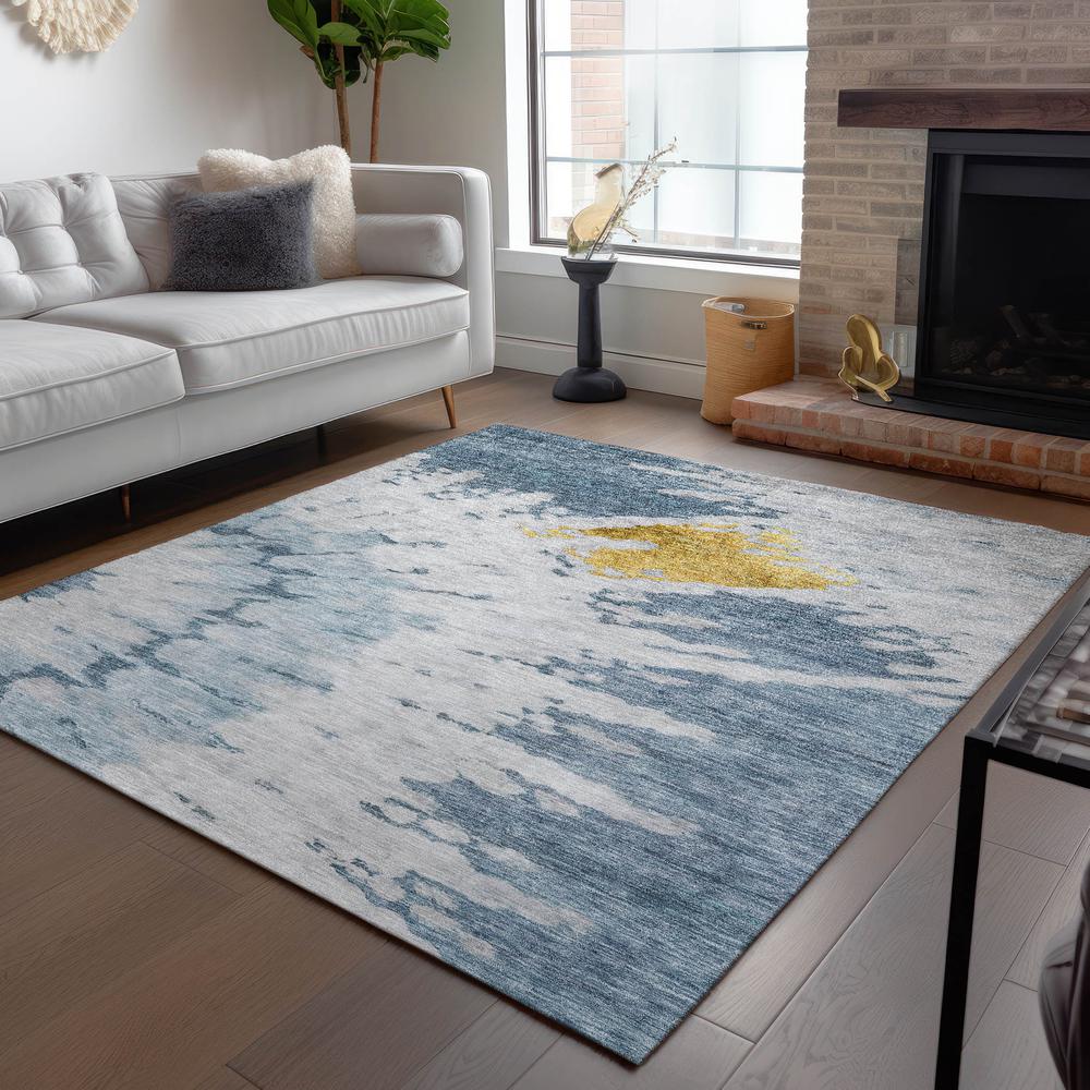 Chantille ACN614 Blue 5' x 7'6" Rug. Picture 7