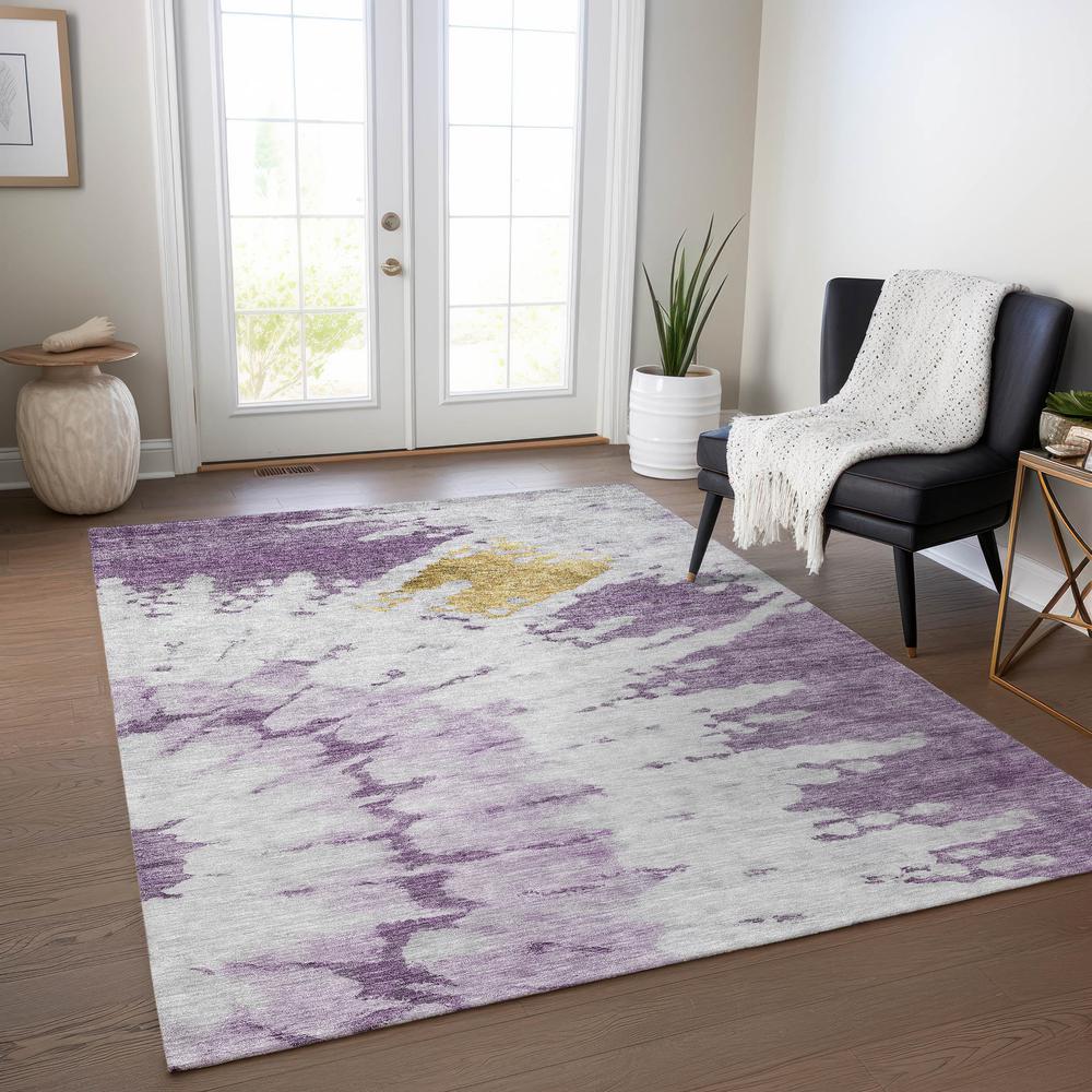 Chantille ACN614 Purple 5' x 7'6" Rug. Picture 7