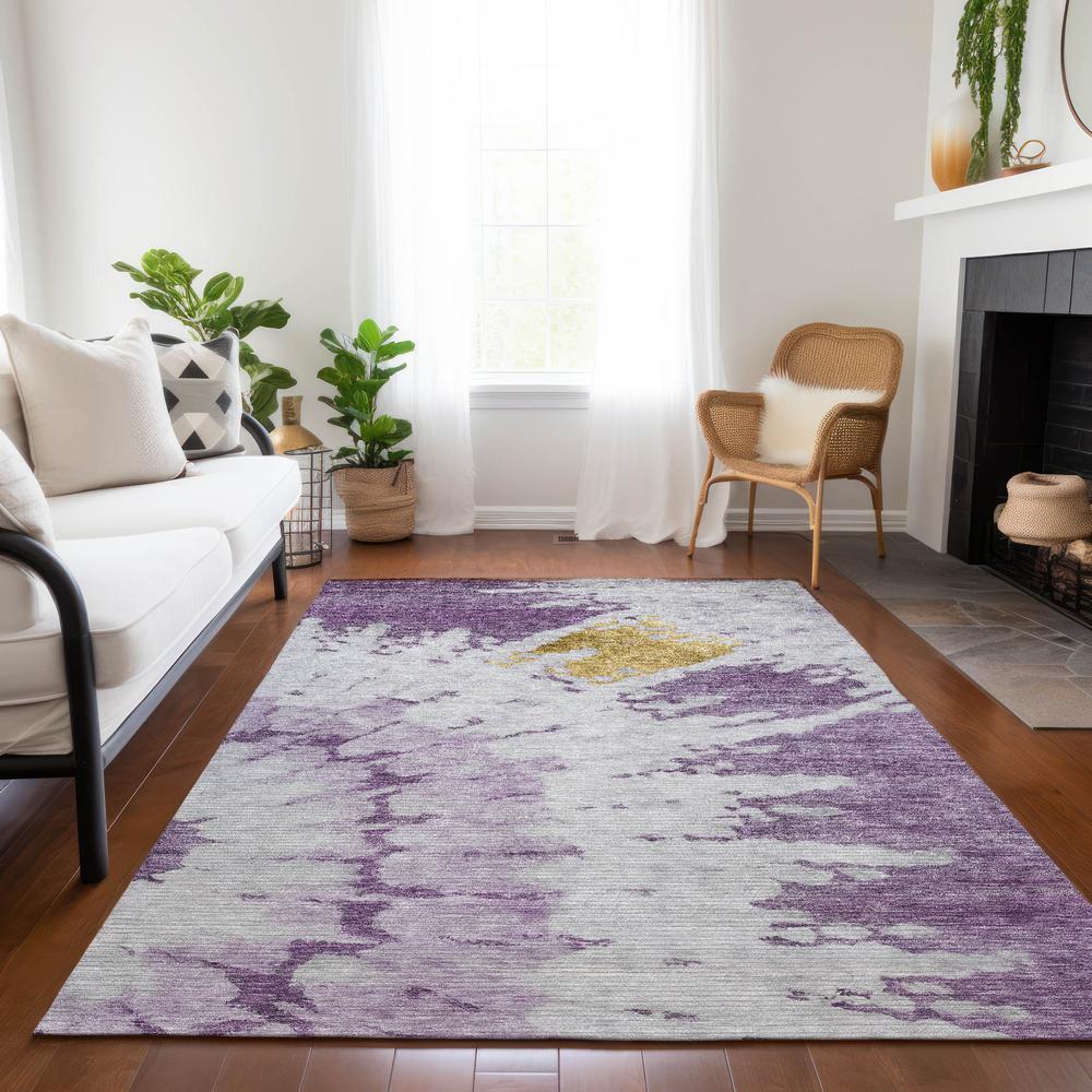 Chantille ACN614 Purple 5' x 7'6" Rug. Picture 8