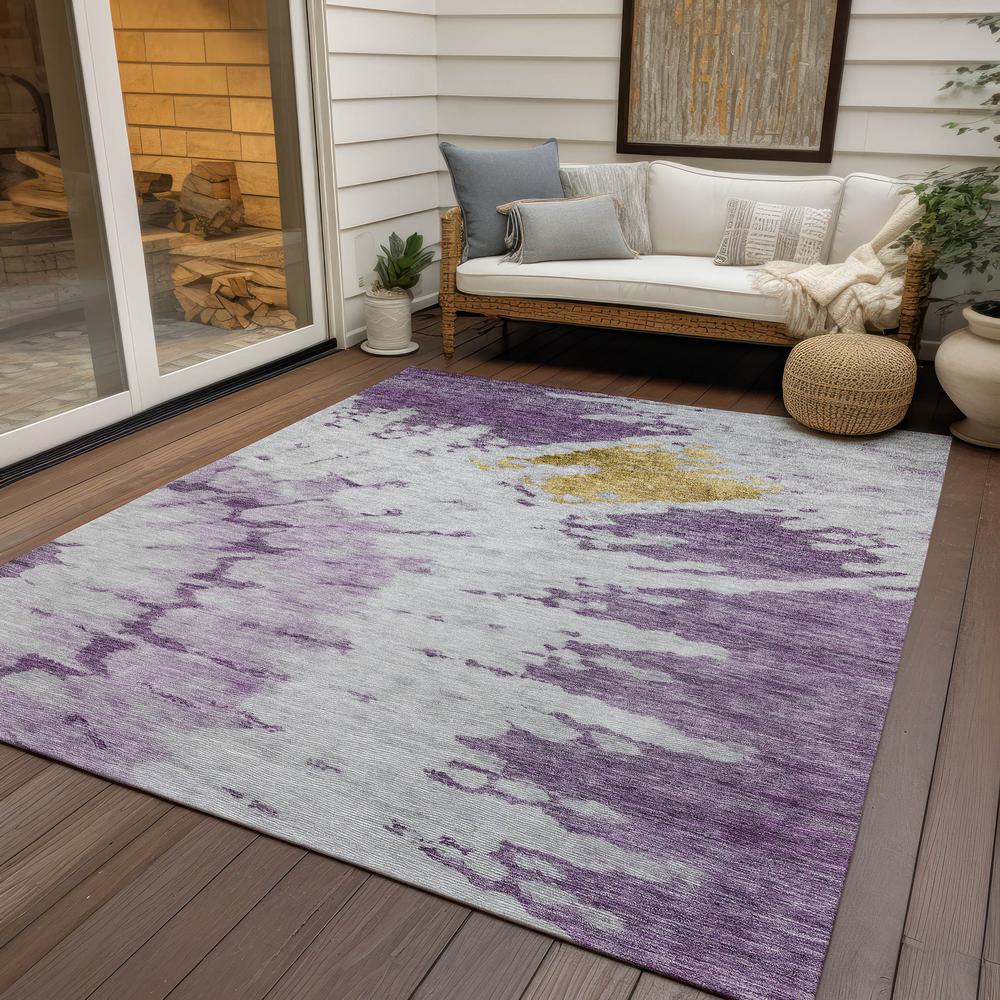 Chantille ACN614 Purple 3' x 5' Rug. Picture 8
