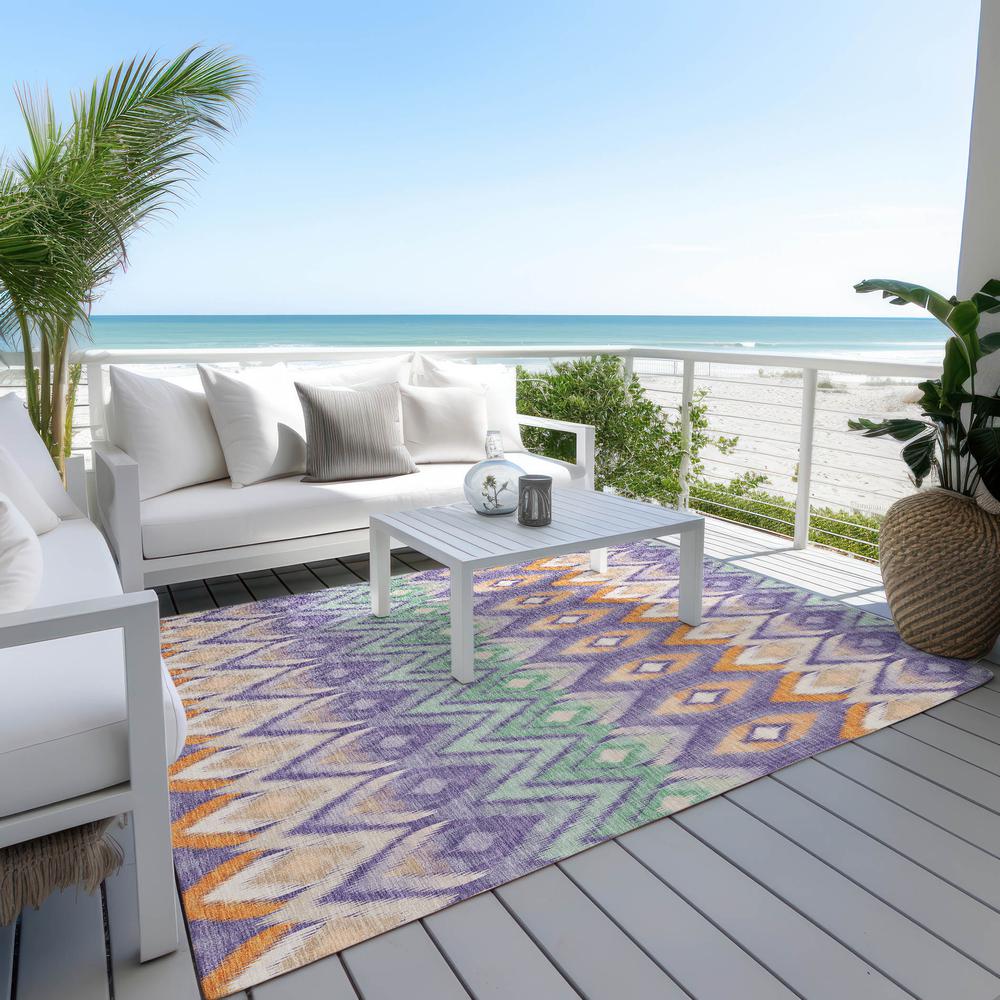Chantille ACN617 Purple 3' x 5' Rug. Picture 8