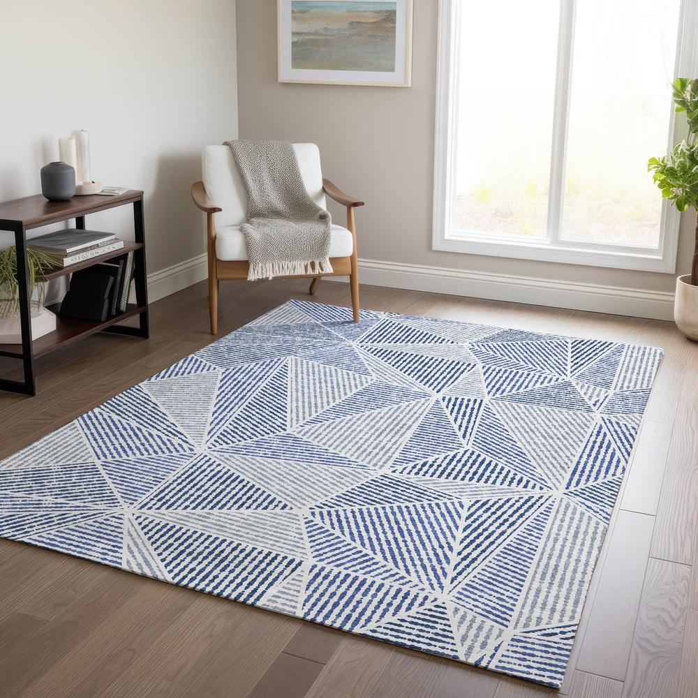 Chantille ACN618 Blue 5' x 7'6" Rug. Picture 6
