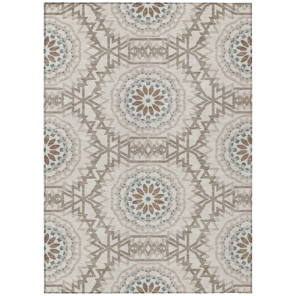 Chantille ACN619 Brown 5' x 7'6" Rug. Picture 1