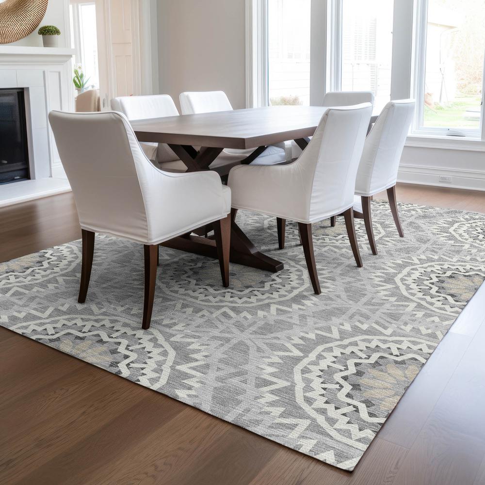 Chantille ACN619 Gray 5' x 7'6" Rug. Picture 6