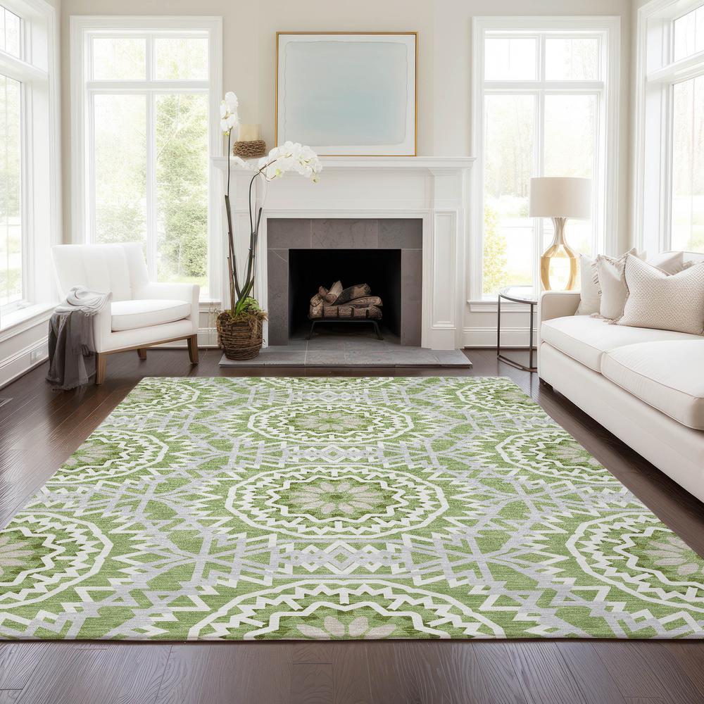 Chantille ACN619 Green 5' x 7'6" Rug. Picture 6