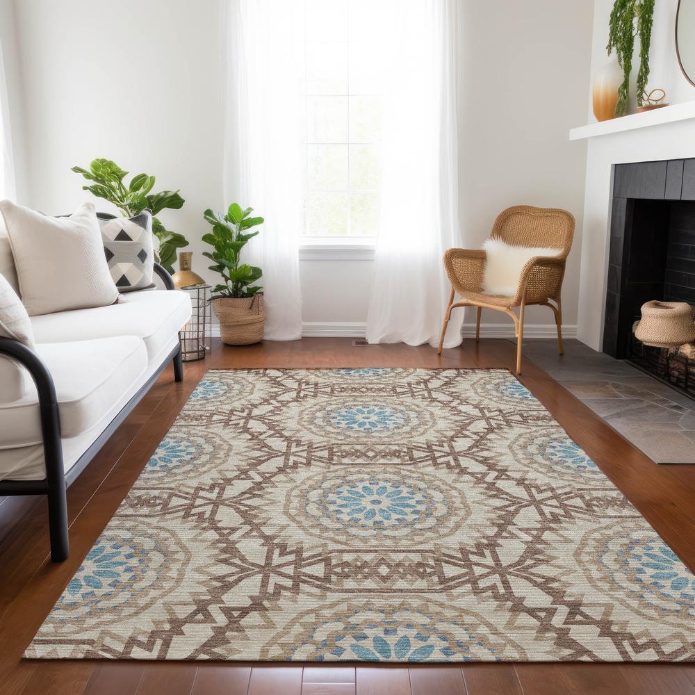 Chantille ACN619 Brown 5' x 7'6" Rug. Picture 7