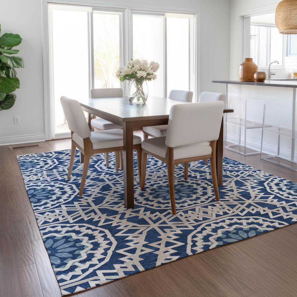 Chantille ACN619 Blue 5' x 7'6" Rug. Picture 7